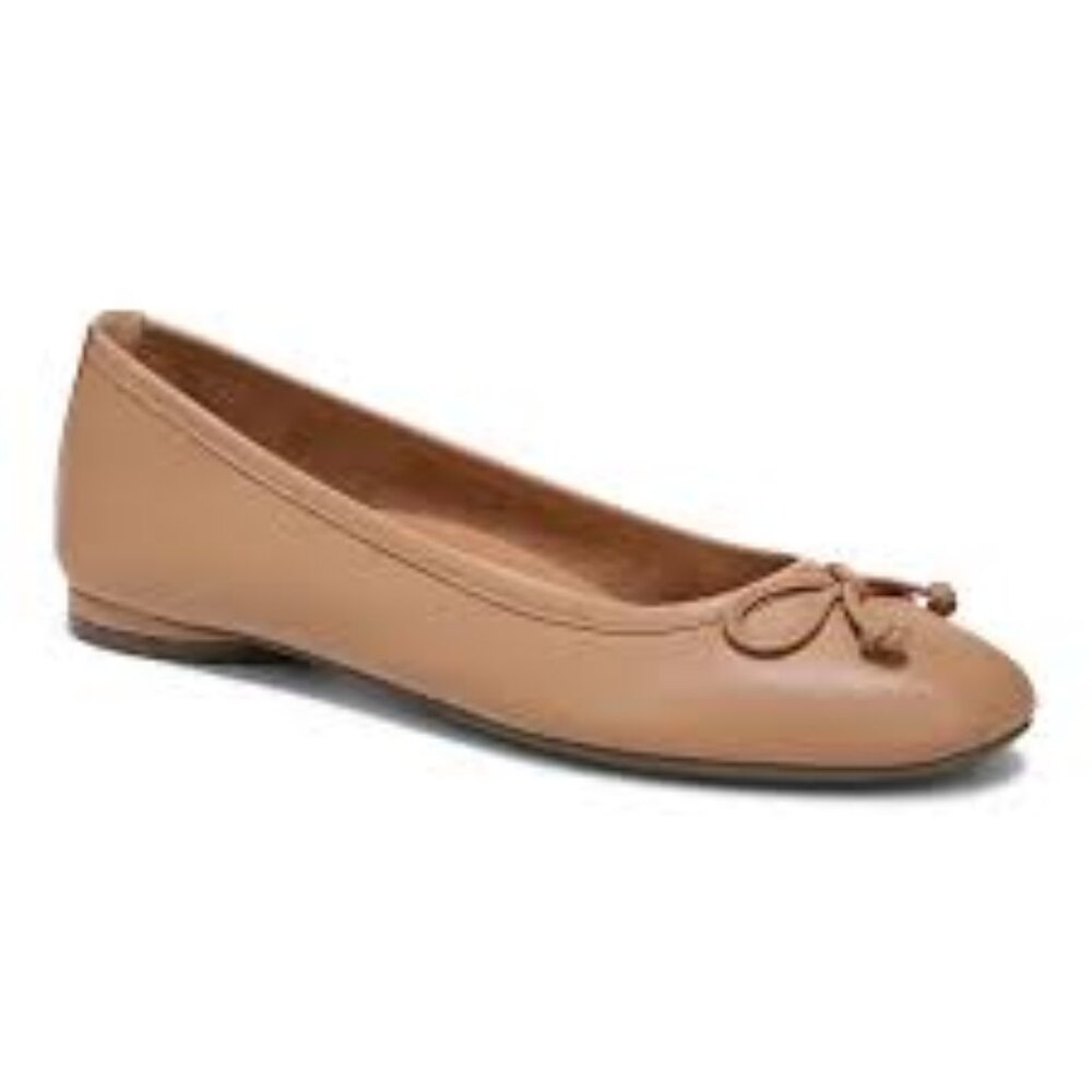 LN GORGEOUS! VIONIC 'Callisto' Buttery Tan Macaroon Leather Ballet Flats…